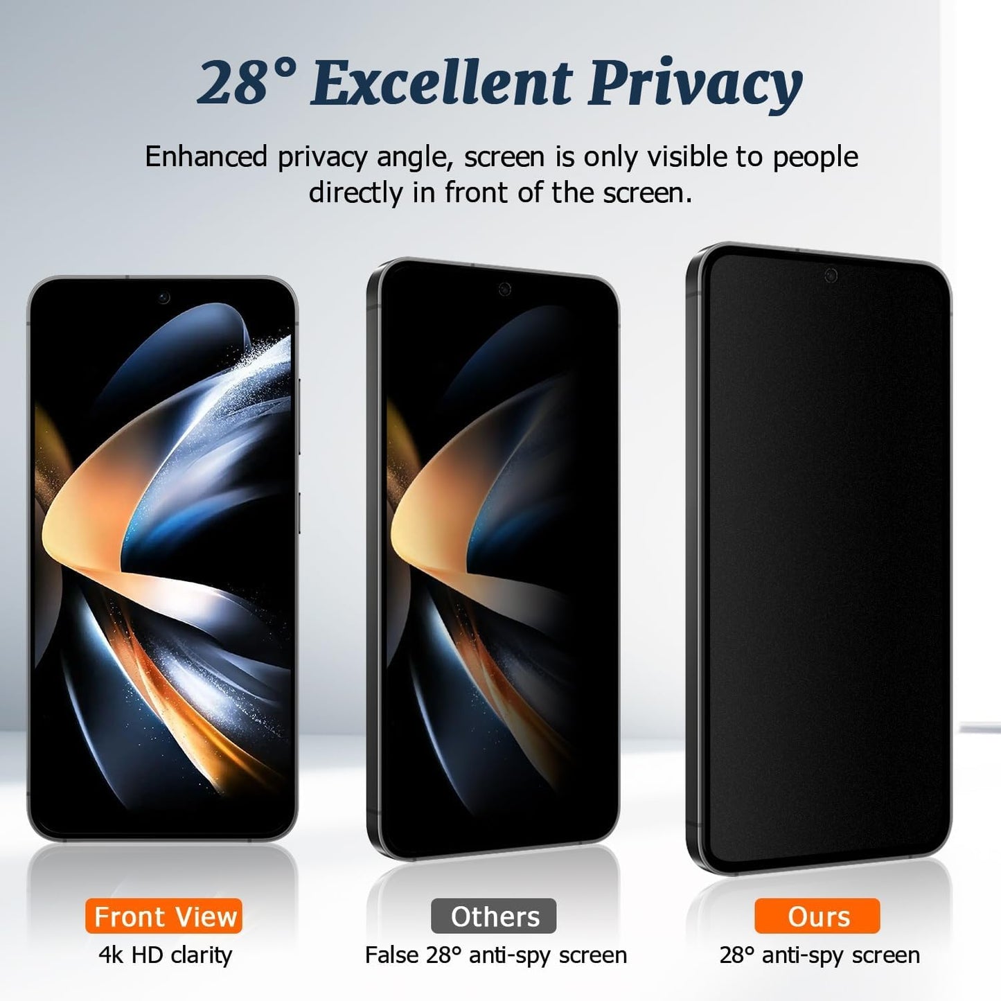 2 Pack Matte Privacy Screen Protector for Samsung Galaxy S24 Plus/S25 Plus,9H Tempered Glass,Anti-Glare,Anti-Spy,Anti-Scratch, Smooth and Responsive Absolute Fingerprint Compatibility Touch Screen