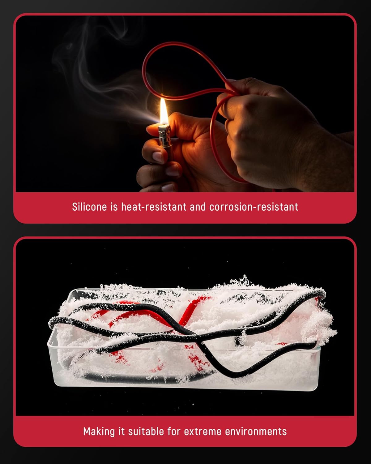 KAIWEETS Silicone Multimeter Test Leads with Gold-Plated Probes, 48 inch Long, CAT III 1000V CAT IV 600V 20A, Compatible with Volt Clamp Meter Electrical Testing Tools