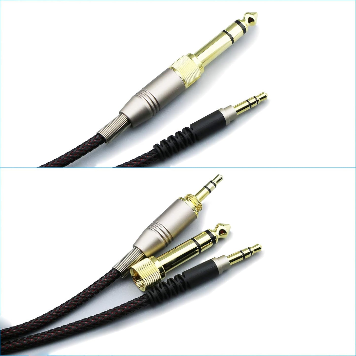 NewFantasia Replacement Audio Upgrade Cable Compatible with Audio-Technica ATH-M50xBT, ATH-AR3BTBK, ATH-SR50BT, ATH-ANC9, ATH-ANC7B, ATH-SR5BTBK, ATH-S700BT Headphones 2meters/6.6ft