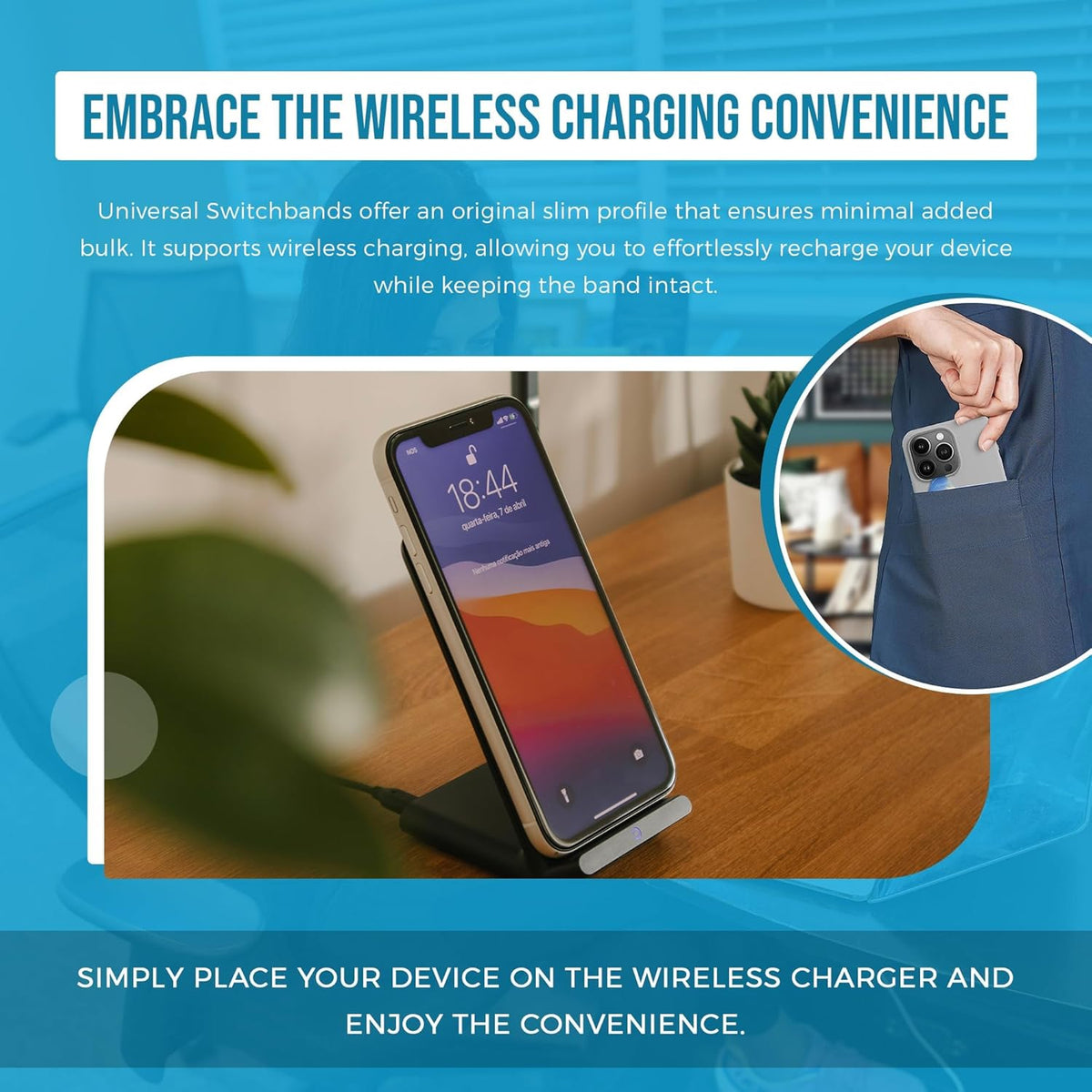 Phone Grip Strap - Pack of 2 Reversible Finger Holder for Phone Back, Customizable Anti-Slip Design, Wireless Charging Compatible Detachable Holder for iPhone - Animals Custom