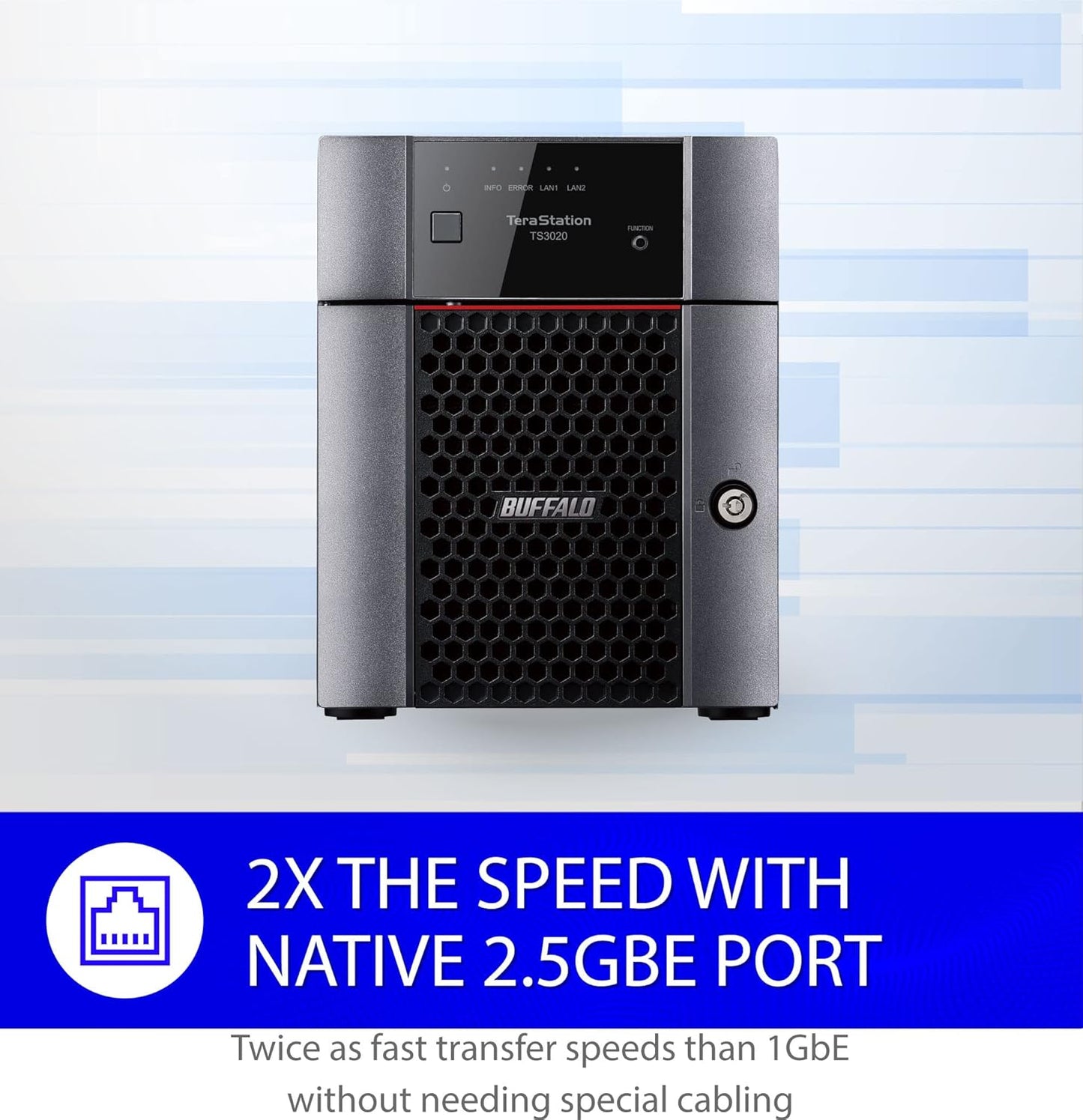 BUFFALO TeraStation 3420DN 4-Bay SMB 4TB (2x2TB) Desktop NAS w/Hard Drives Included Network Attached Storage