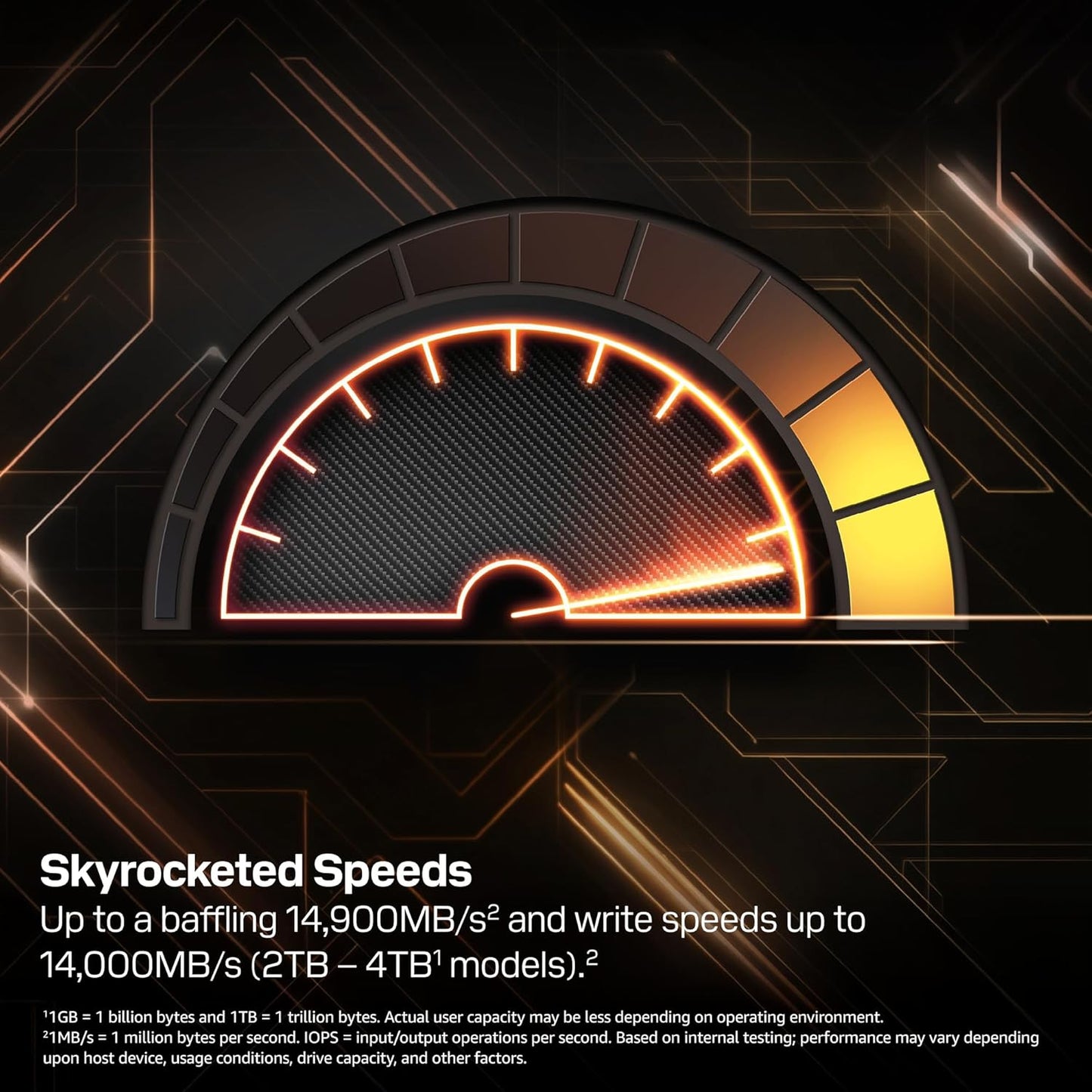 WD_BLACK 1TB SN8100 NVMe SSD Internal Solid State Drive - Gen 5 PCIe 5.0x4, M.2 2280, Seq. Read Speeds Up to 14,900 MB/s, Best for AI Applications, Gaming, and Video Editing - WDS100T1X0M