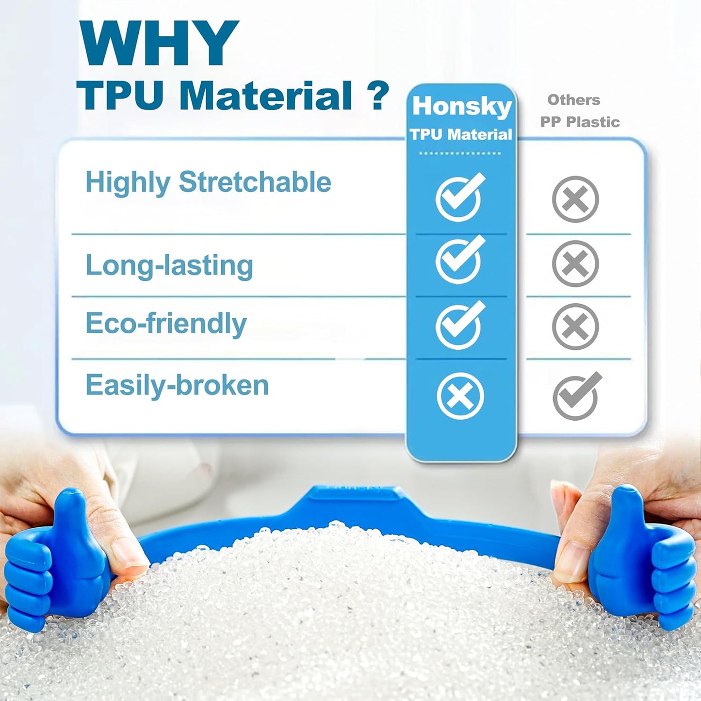Honsky Thumbs Up 2 Pack Tablet Stand - Compatible with iPad, Samsung Galaxy Tabs, iPhone Pro Max - Universal Cute, Purple/Yellow