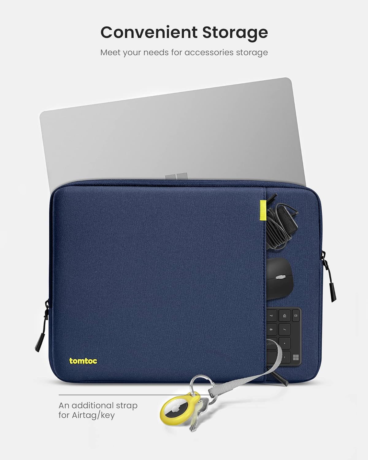 tomtoc 360° Protective Laptop Sleeve for 13.5-14.4 Inch Surface Laptop Studio/6/5/4/3, Surface Book, Water-Resistant Laptop Case for Acer Aspire/Swift 14, ASUS Vivobook/Zenbook 14, Jumper EZbook X3