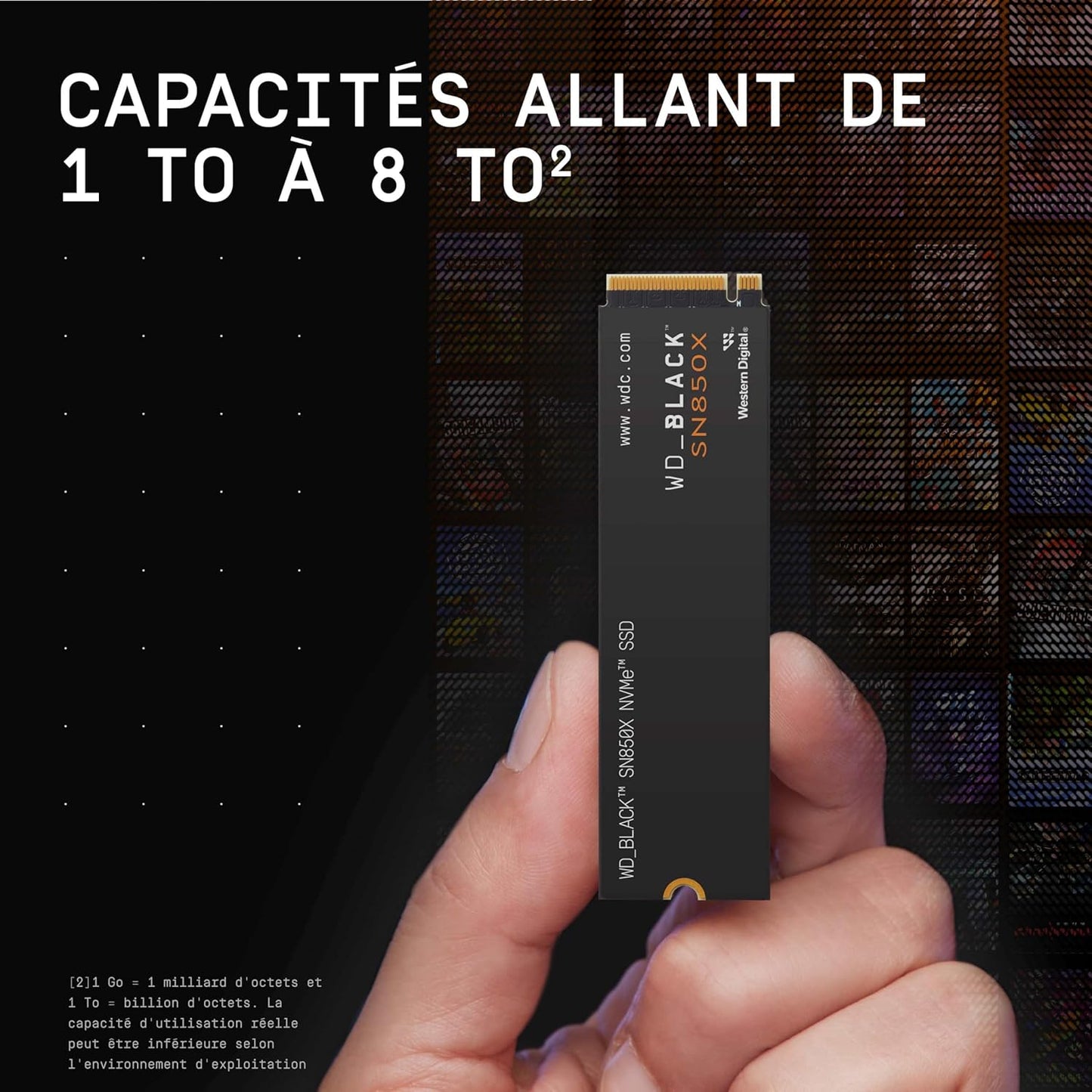 WD_BLACK 8TB SN850X NVMe Internal Gaming SSD Solid State Drive - Gen4 PCIe, M.2 2280, Up to 7,200 MB/s - WDS800T2X0E