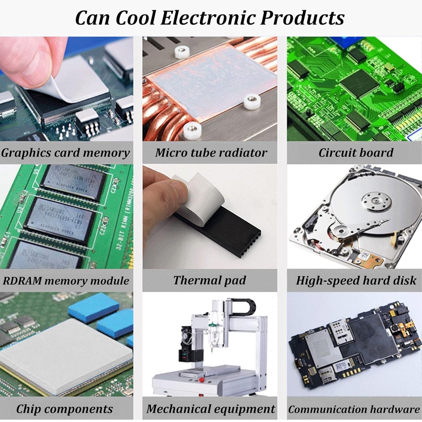 Thermal Pad 14.8 W/mK, 85x45x2.5mm, Non Conductive Heat Resistance High Temperature Resistance, Silicone Thermal Pads for Laptop Heatsink GPU CPU LED Cooler (2.5mm)