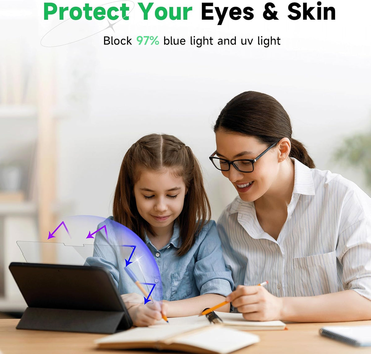 3 Pack Paper Screen Protector for Surface Pro 11/10/9/8/X -13 Inch(2019-2024), Draw and Write Like on Paper, Anti Glare Blue Light Filter, Sensitivity Film, Matte Shield Stylus Pen & Case Friendly