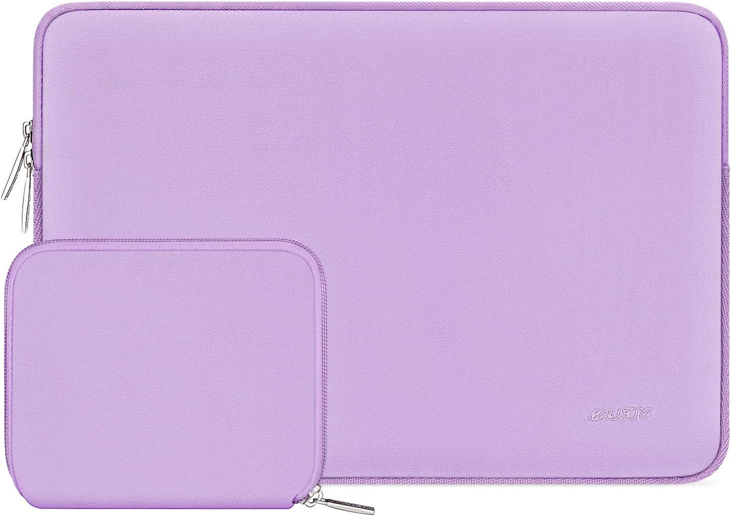 MOSISO Laptop Case 13.3 inch, 13-13.3 inch Laptop Sleeve Bag Compatible with MacBook Air/Pro 13/Pro 14 M5 M4 M3 M2 M1, HP Dell ASUS Lenovo, Neoprene Computer Sleeve Bag with Small Case, Purple