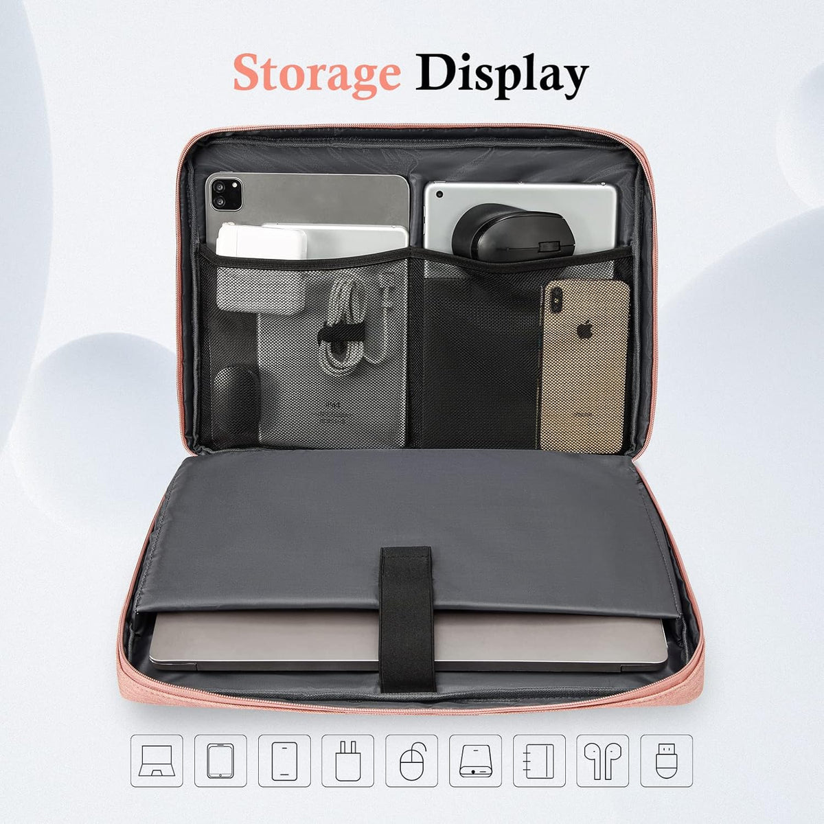 Laptop Sleeve Case, 15.6 17.3 14 13.3 12.3 inch TSA Laptop Sleeve Computer Carrying Bag