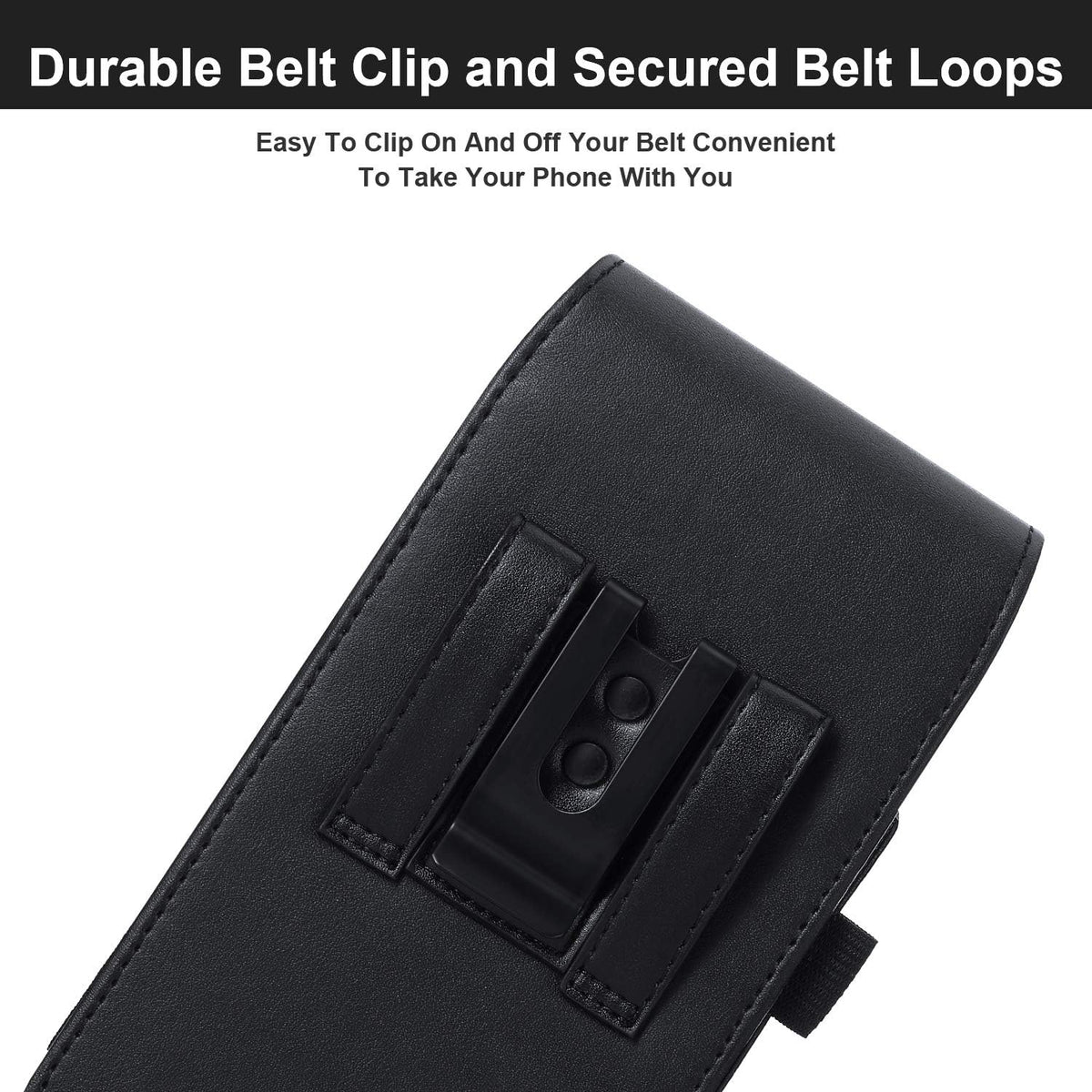 BECPLT for iPhone 15 Pro Max 15 Plus 14 Pro Max 13 Pro Max 12 Pro Max Holster Black Mobile Phone Belt Pouch Holster Cover Belt Clip Case Pouch for Samsung Galaxy S24+ S23+ S23+ S22+ S23 FE S21 FE 5G