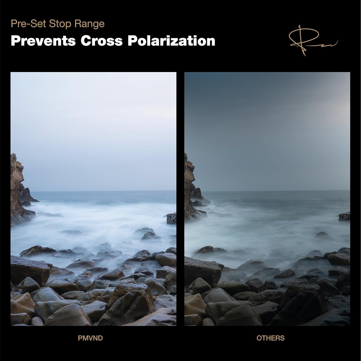 PolarPro 82mm Peter McKinnon VND Camera Filter - 6-9 Stop Variable Neutral Density Lens Filter for DSLR/Mirrorless Professional Video – PMVND Signature Edition II for Cinematic Shutter Speed Control