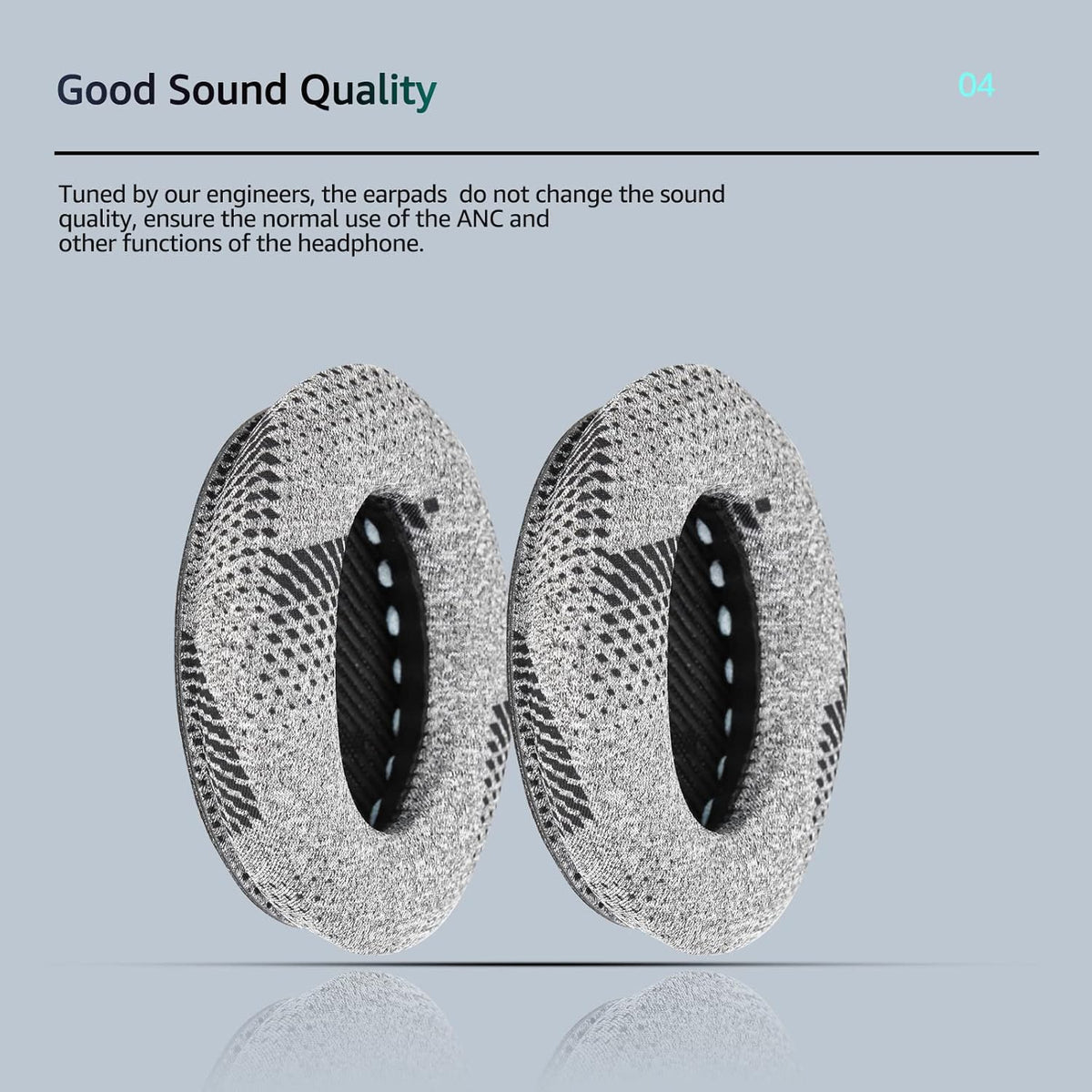 Cooling-Gel QuietComfort 35 / QC35 ii Replacement Ear Pads for Bose Headphones, Also Fit for Bose QC45 QC35 QC25 QC2 QC15/ Around-Ear 2 AE2i AE2w/ SoundTrue & SoundLink Series, Black