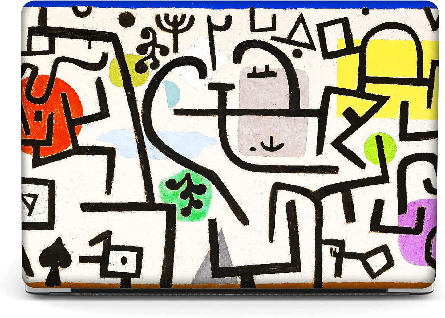 Berkin Arts Compatible with MacBook Air 13 inch Cover, 2022-2018 Release A1932 with Touch ID with Keyboard Cover & Screen Protector Naive Art (Picture of A Journey by Paul Klee)