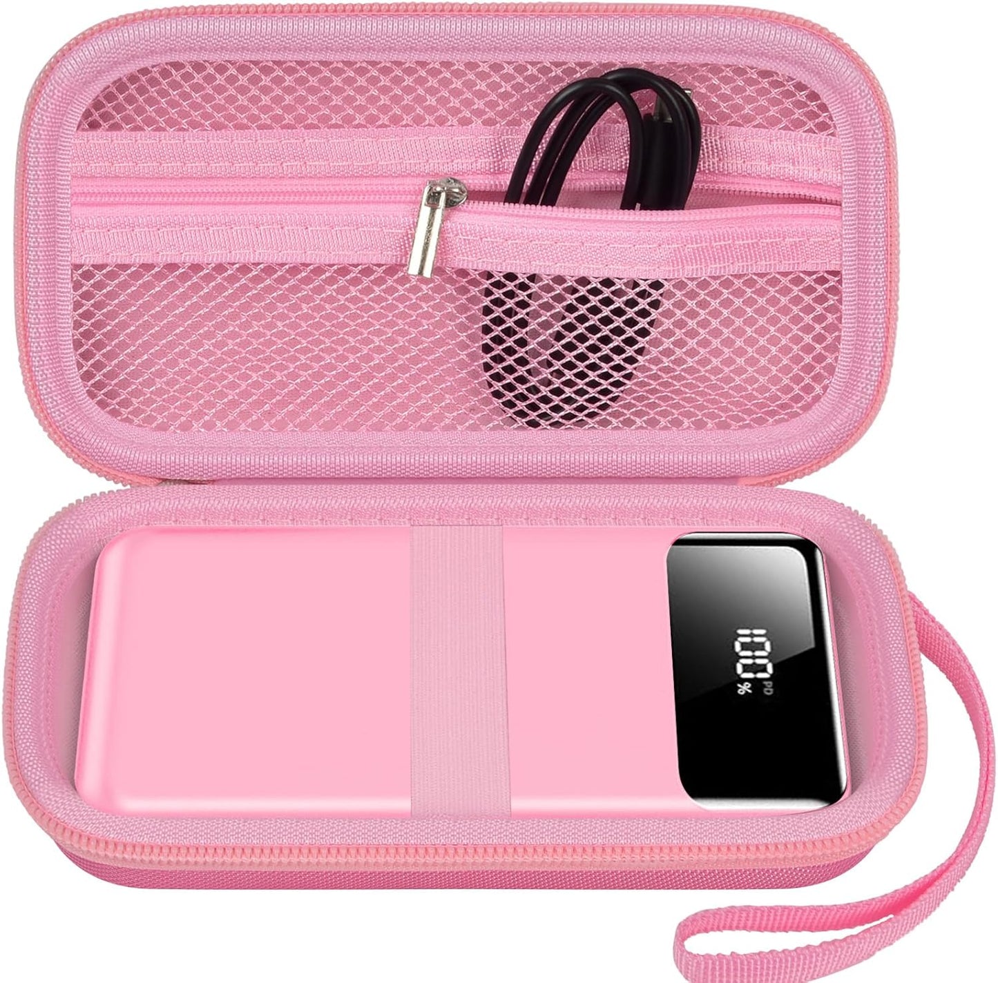 Portable Bank Charger Case for SABANI for Charmast for OHOVIV for VRURC for YILANS for CFIAI for LOVELEDI for RGVOTA for Miday for RONEGN for POIYTL for IAPOS Fast Charging Battery (Pink)
