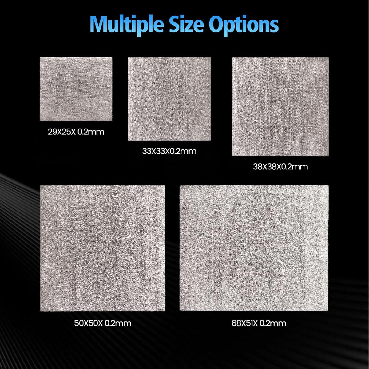 Thermal Pad,33 * 33 * 0.2mm,Graphene Thermal Pads for GPU/CPU/SSD/Electronics - Highly Efficient, Compressible (33 * 33mm)