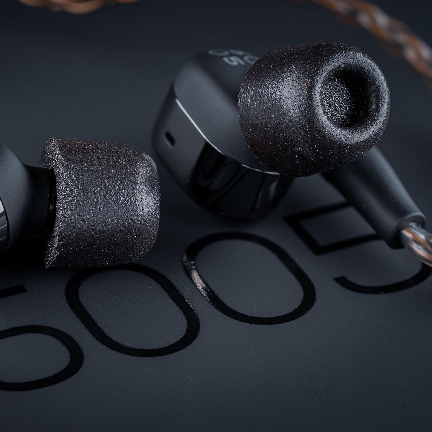 Comply 500 Core Series | Memory Foam Replacement IEM Ear Tips for KZ, Moondrop, FiiO Sennheiser & More | Superior Noise Isolation, Ultimate Comfort, Secure Fit | TechDefender, Black, Large (3 Pairs)