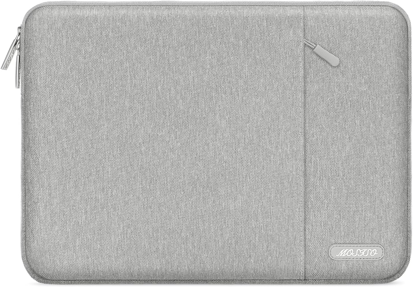 MOSISO Laptop Case 13.3 inch, 13-13.3 inch Laptop Sleeve Compatible with MacBook Air/Pro 13 / Pro 14, HP Dell ASUS Lenovo Notebook, Polyester Vertical Computer Sleeve Bag with Pocket, Gray