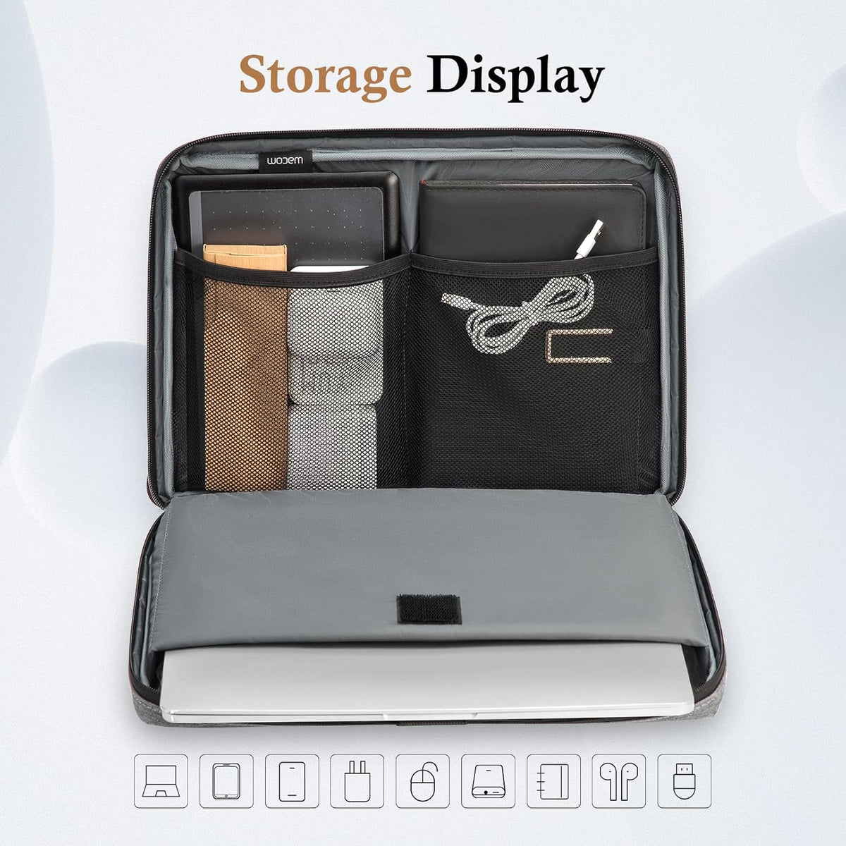Laptop Sleeve Case, 15.6 17.3 14 13.3 12.3 inch TSA Laptop Sleeve Computer Carrying Bag