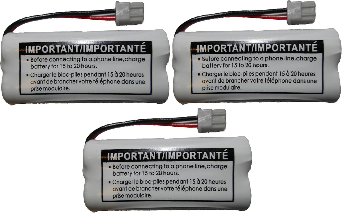 JustGreatDealz HIGH Capacity Rechargeable Replacement Battery BT-1021 BBTG0798001 for Uniden Cordless Handsets (3-Pack)