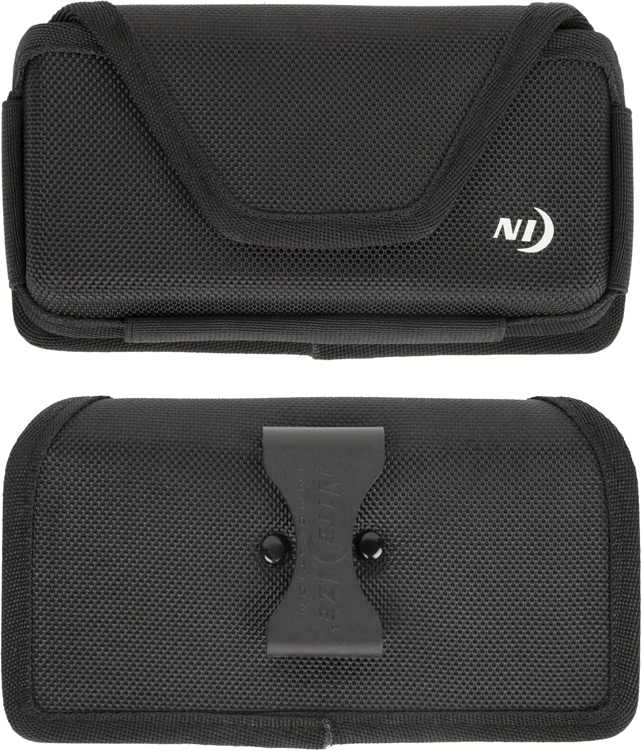 Nite Ize Clip Case Hardshell Universal Rugged Holster - Holster for Men's & Women's Belts - Utility Belt Pouch - Phone Accessories - Cell Phone Pouch - X-Large, Black