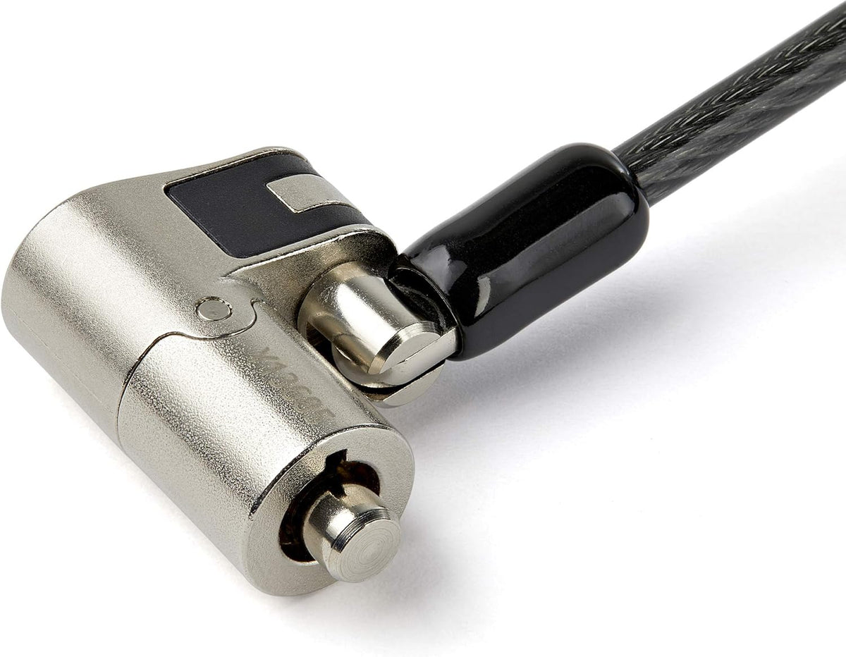 6.5 [2m] 3-in-1 Universal Laptop Cable Lock - Keyed Security Lock for K-Slot, Nano & Wedge Slot Desktop/Laptop - Anti-Theft