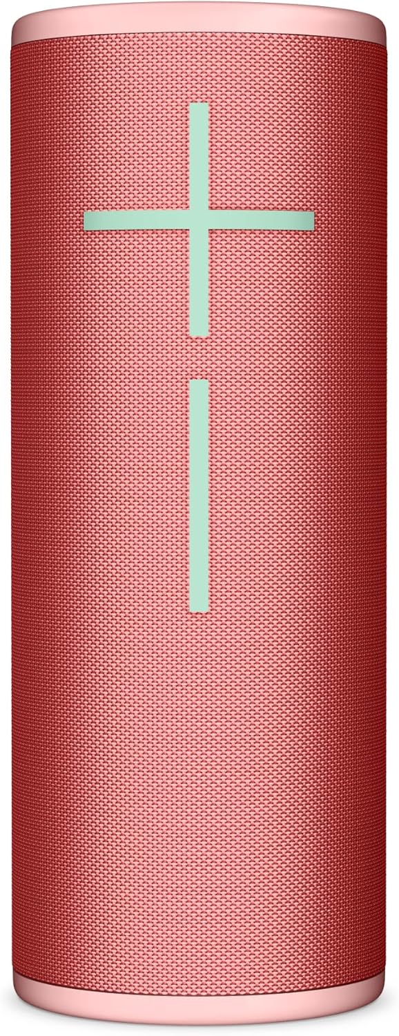 Ultimate Ears Boom 4 Portable Waterproof Bluetooth Speaker with 360-Degree Immersive Sound, Outdoor Floating Speaker, 15-Hour Battery, 147ft Range - Red