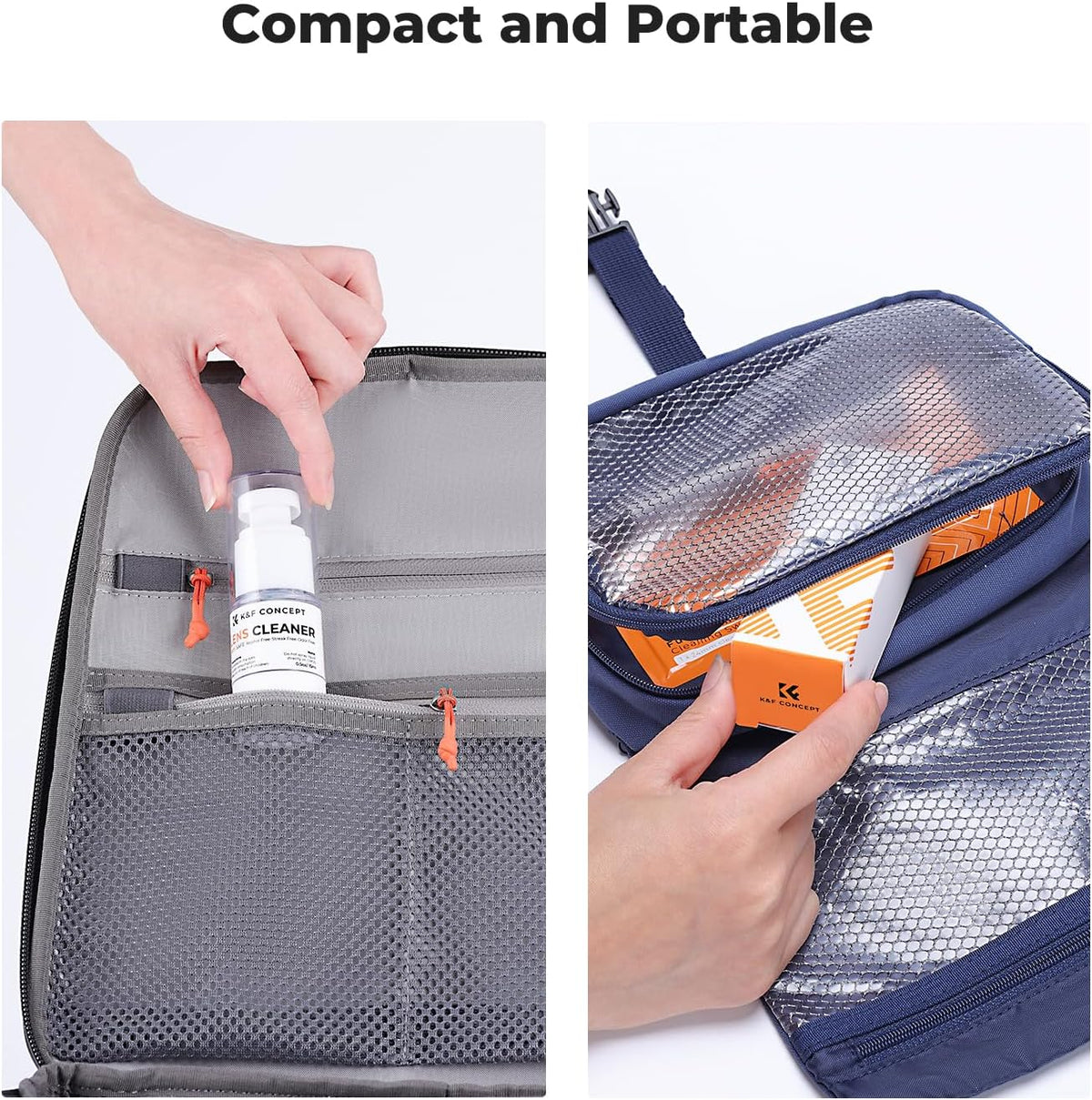 K&F CONCEPT Spray and Microfiber Lens Cleaner Care Kit, Non-Flammable Camera Lens Cleaner and Digital Sensor Cleaning Solution,for Coated Lenses, Binoculars, Scopes, Cameras, and Glasses