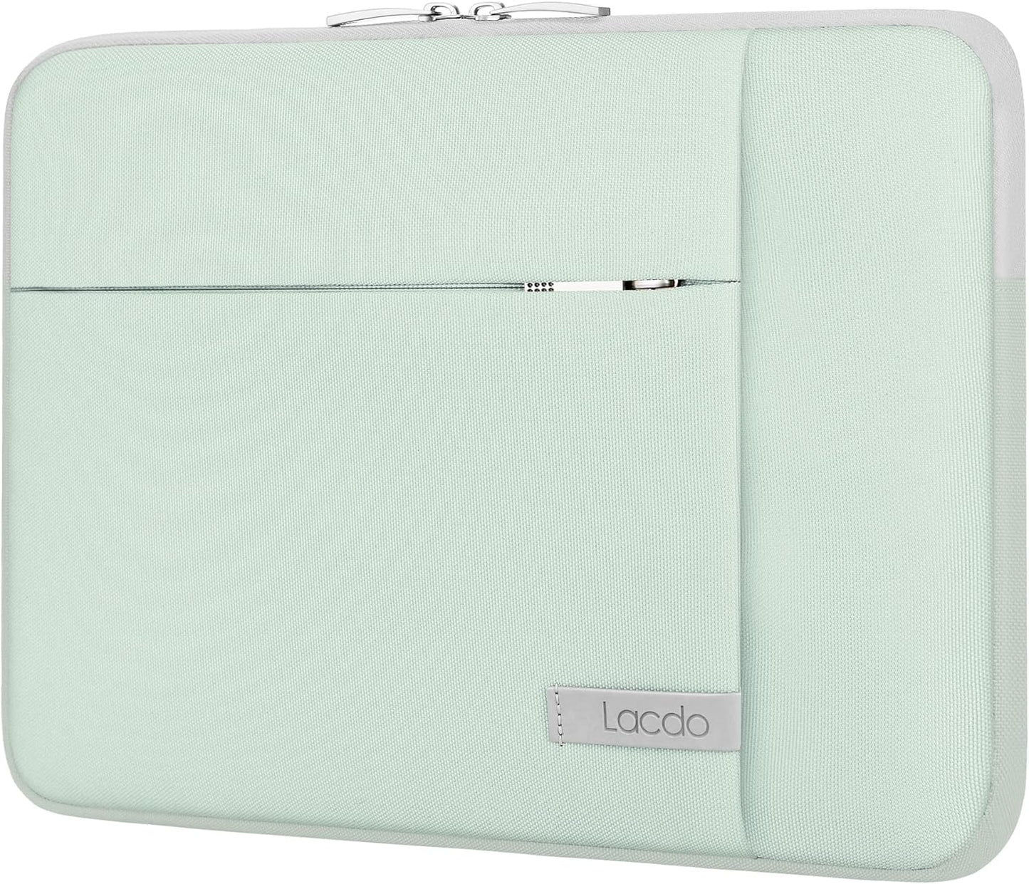 Lacdo 15-15.6 Inch Laptop Sleeve Case for Acer HP Lenovo Dell ASUS Laptop, Acer Aspire 15, HP Pavilion/Envy 15, Dell Inspiron/Latitude 15, Lenovo IdeaPad 15, ASUS ZenBook 15 Computer Bag, Green