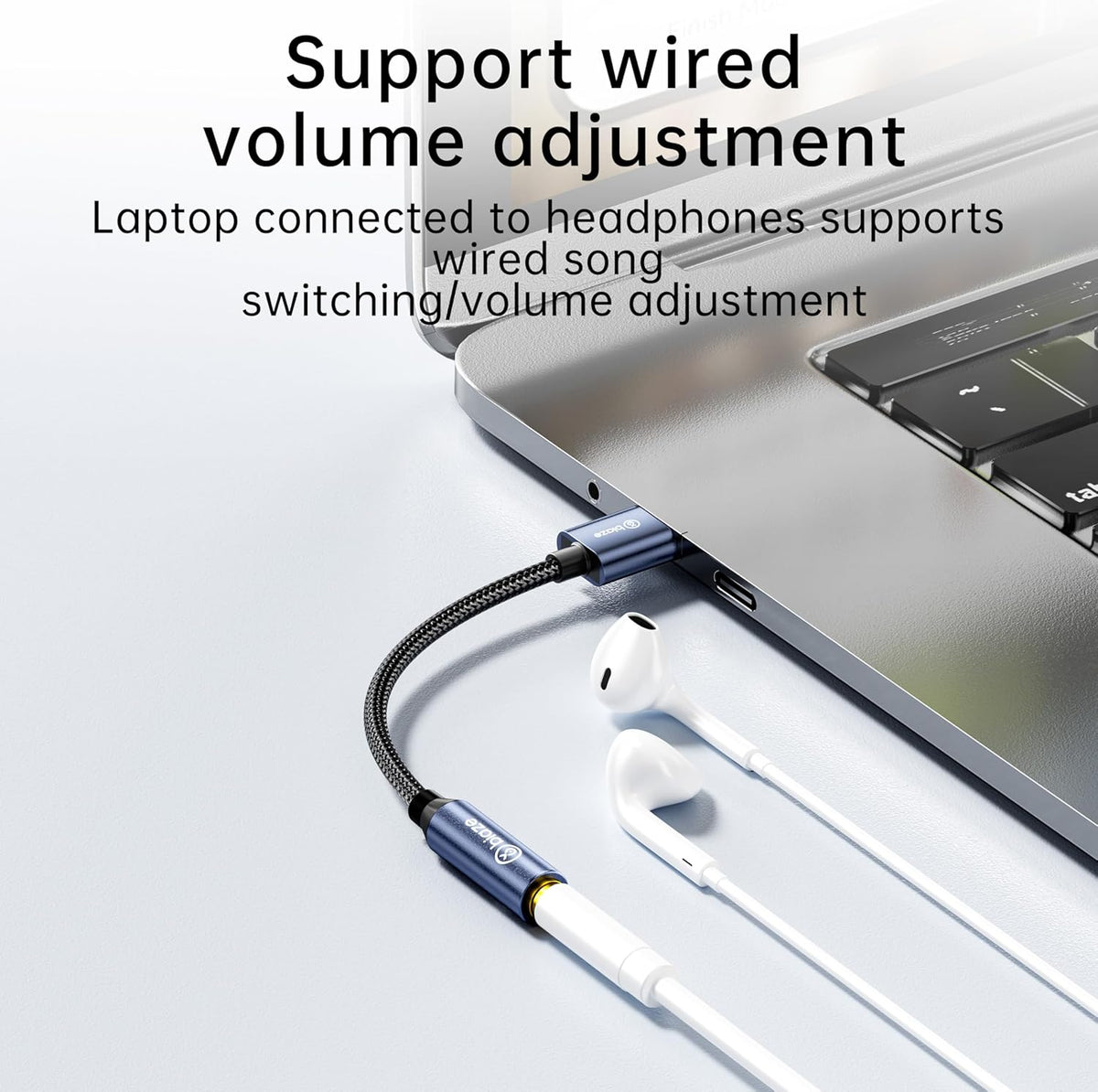 USB to 3.5mm Jack Audio Adapter, External Stereo Sound Card USB-A to Audio Jack Adapter with Auxiliary Stereo Converter, Compatible with Desktop, Laptop Mac, Linux and More!