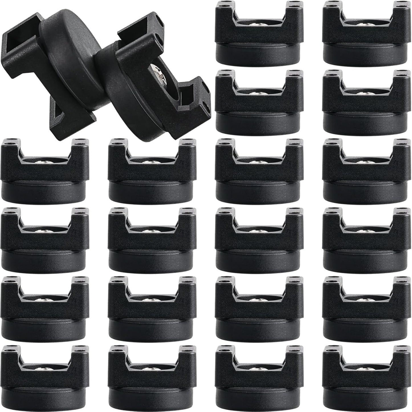 Yookeer Magnetic Zip Tie Mount Base Black Magnetic Cable Clips Wire Holder Multipurpose Cable Ties Management Base Electrical Supplies for Wire