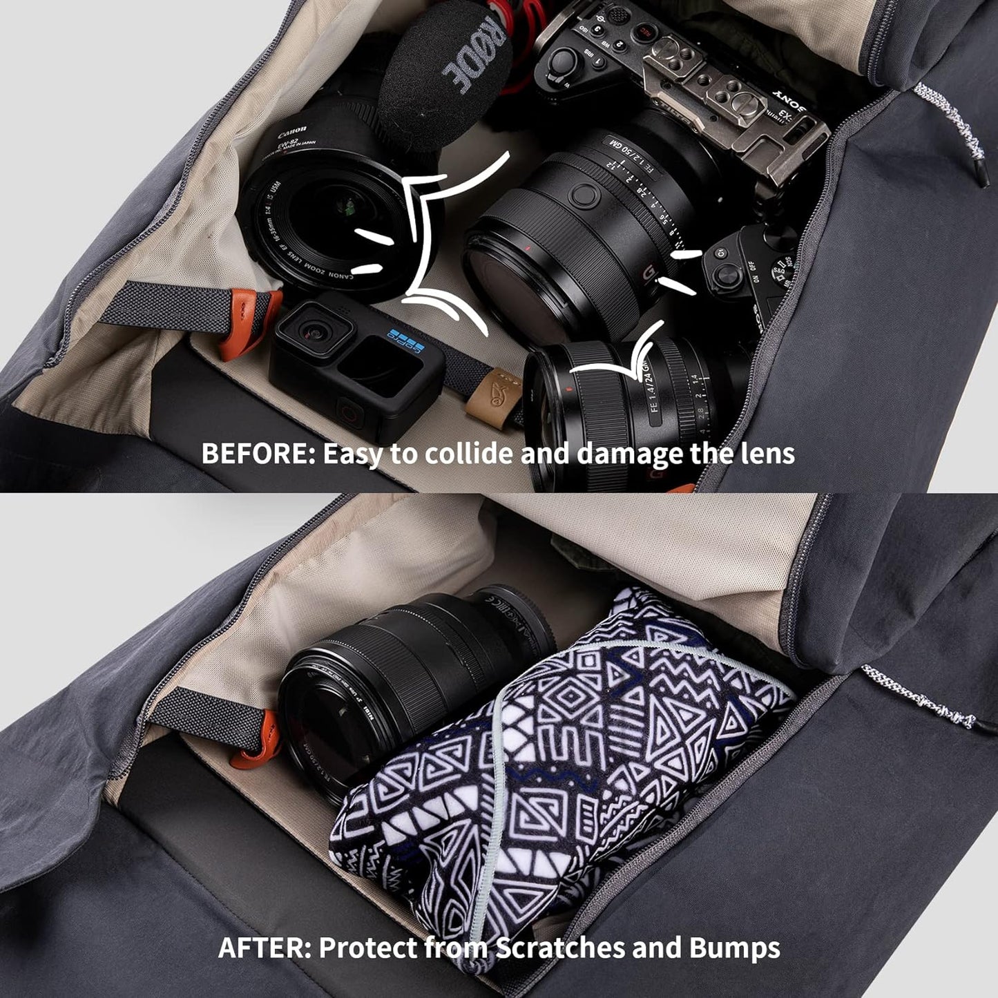 PGYTECH Protective Wrap, Anti-scratch Lens Wrap, Self-Adhesive Cloth Protective Wrapper for DSLR, Lens, Phone, Accessories