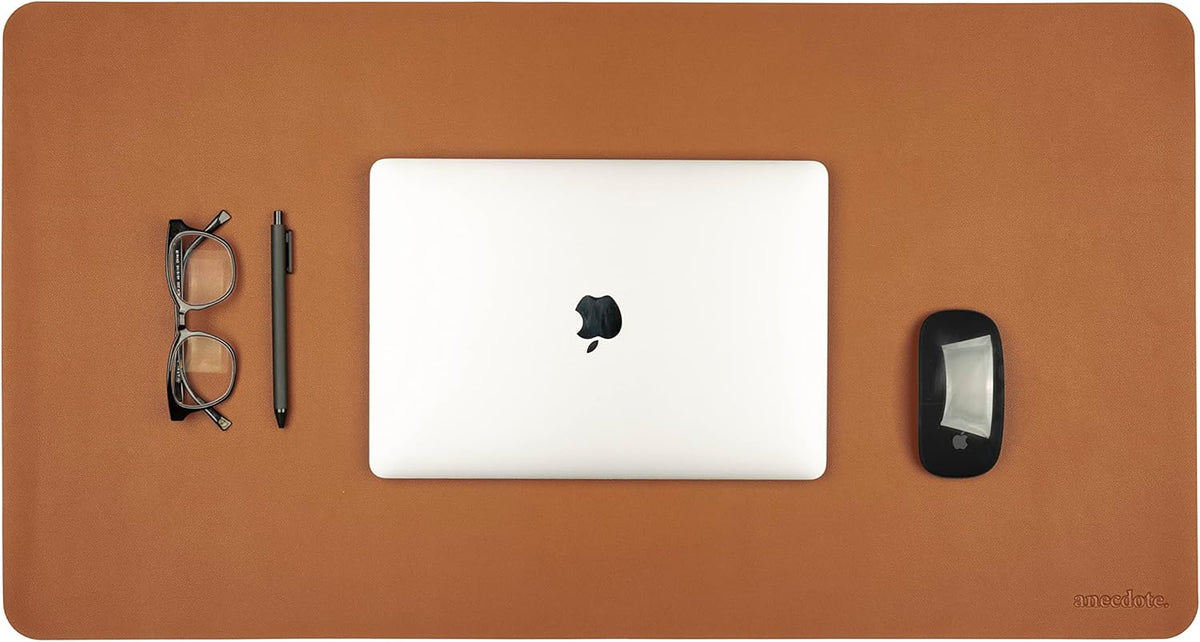 ANECDOTE Vegan Leather Desk Pad - 31.5"x17" Desk Mat for Your Office. This Quality Large Mouse Pad has Chic Elegance, Professional Look & Satisfying Touch - The Perfect Leather Mouse Pad for You!