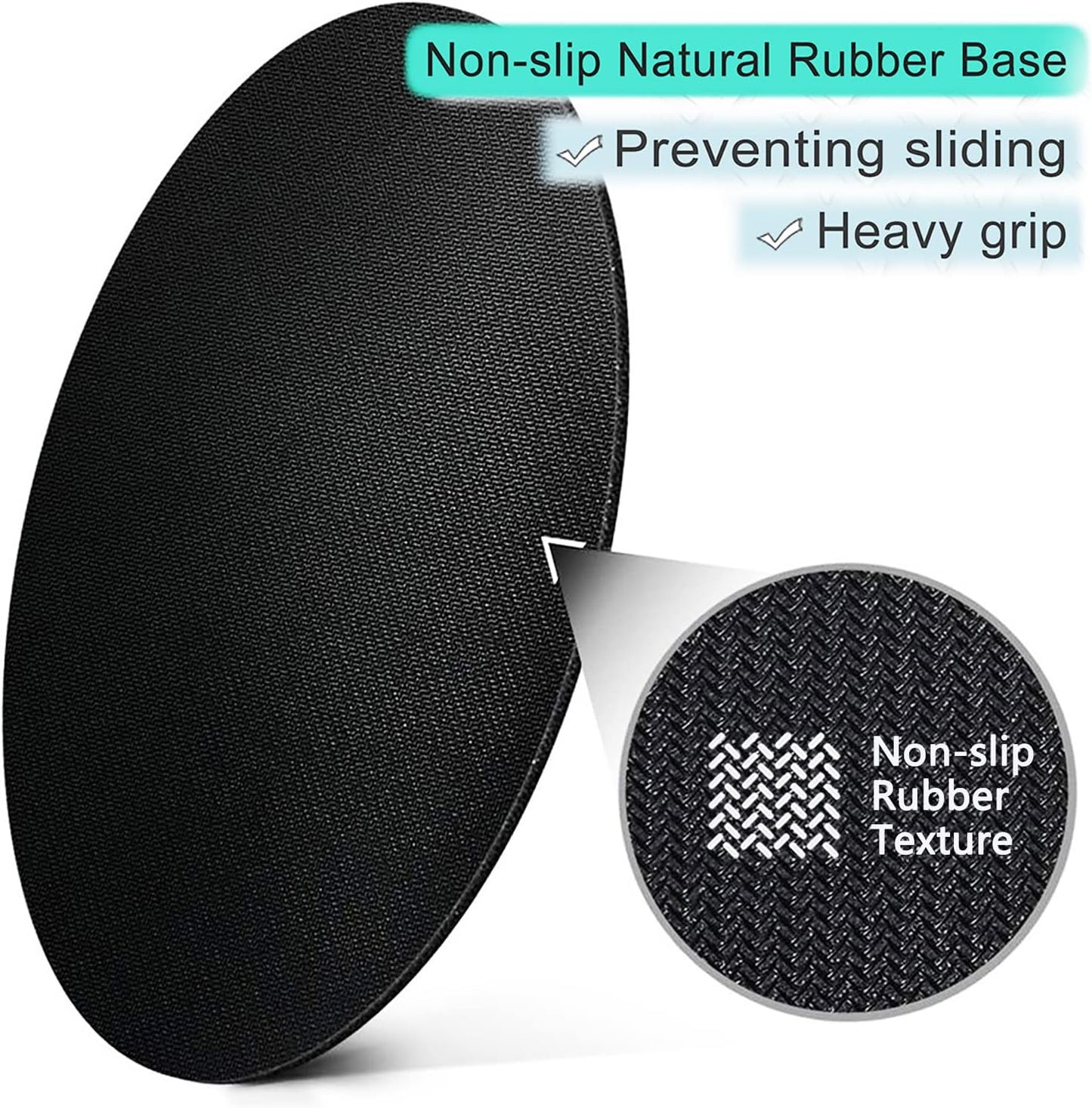 ITNRSIIET Round Mouse Pad with Stitched Edge Premium-Textured Waterproof Non-Slip Rubber Base Desktop Protection Mat Diameter 8.7 inches, Abstract Texture