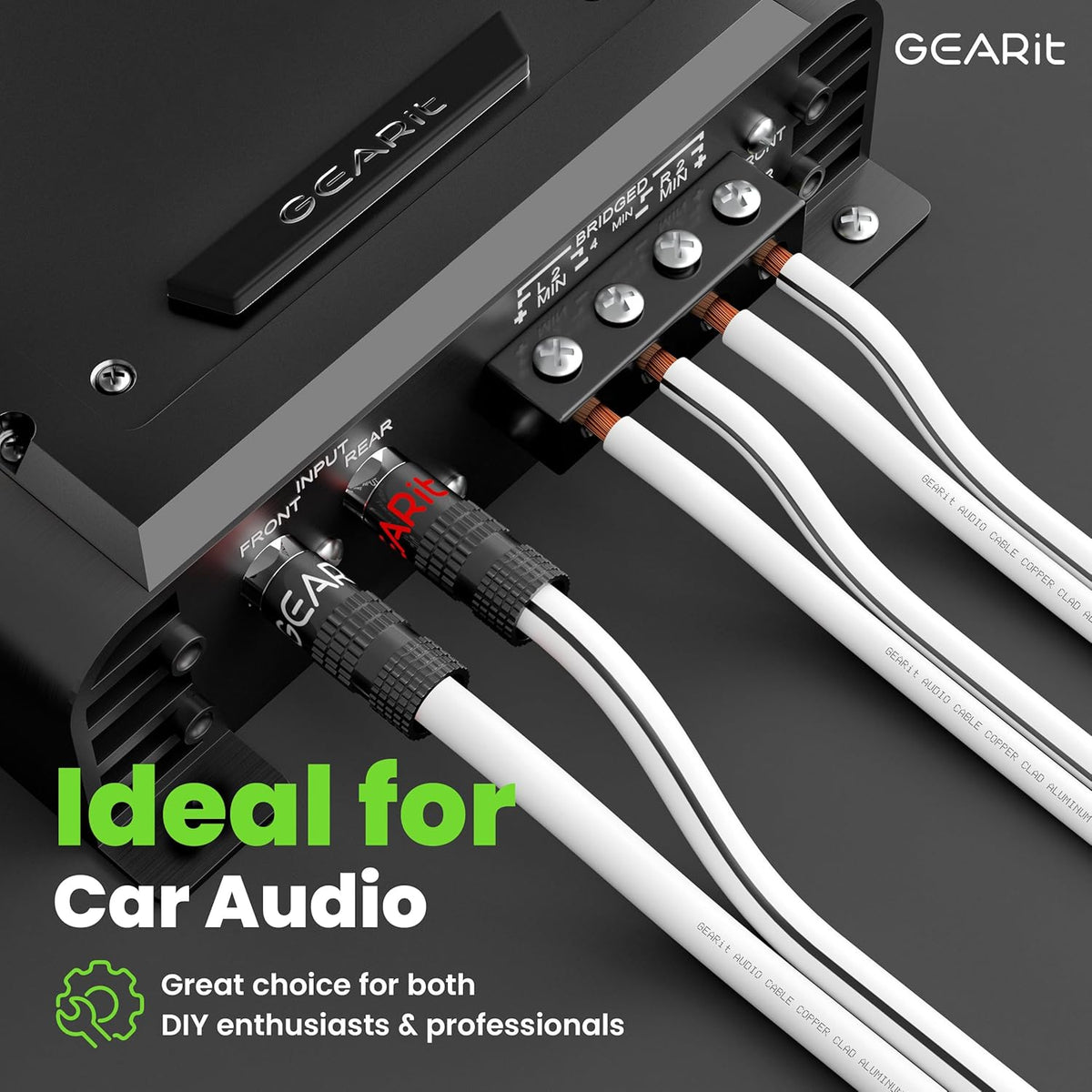 14AWG Speaker Wire, GearIT Pro Series 14 AWG Gauge Speaker Wire Cable (200 Feet / 60.9 Meters) Great Use for Home Theater Speakers and Car Speakers White