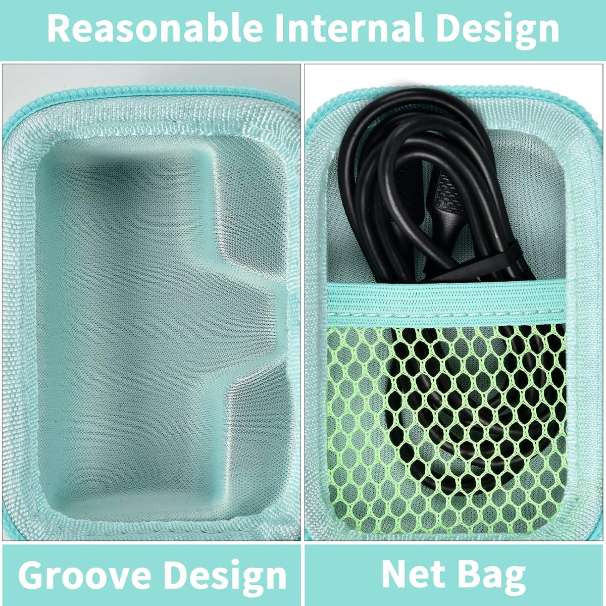 Portable Charger Power Bank Case for Swyop/for Feob/for Charmast/for JEJILL/for LanLuk/for VEGER/for iWALK/for Taegila/for Kuulaa and More Small Charging Battery Pack - Bag Only (Green)