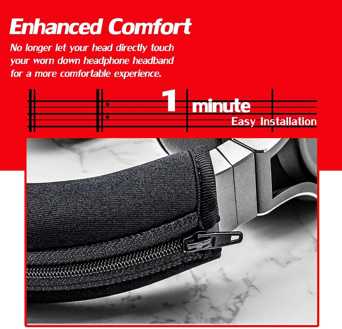 Protective Headband Cover for ATH M Series - Compatible with Virtuoso XT, SE, Wireless, M50X, M50XBT, M50, M40X & More