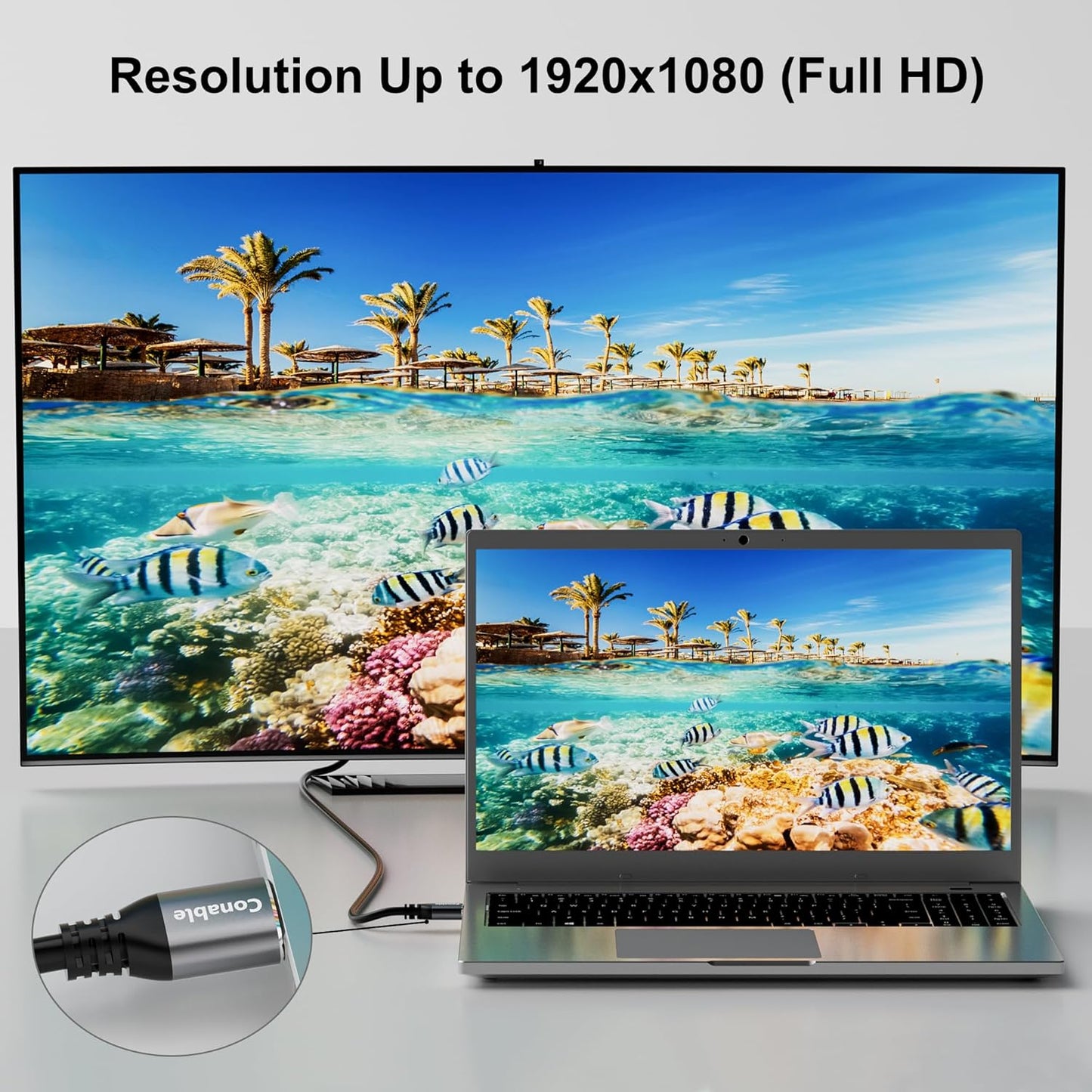 HDMI to DVI Cable 20FT, Bi-Directional DVI to HDMI Male to Male Cord, HDMI A to DVI-D Adapter, Gold-plated Connectors, Aluminum Shells, 1080P, for Computer, Monitor, Projector, Raspberry Pi, Xbox, PS3