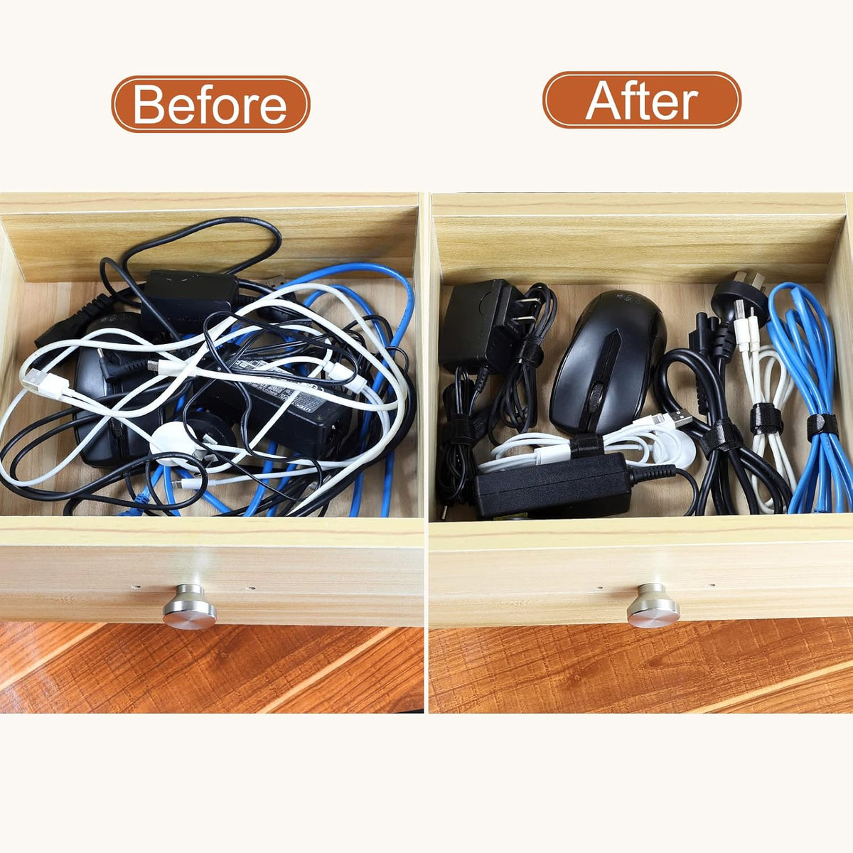 120PCS 6 Inch Cable Ties Reusable Multi-Purpose Wire Ties Cord Organizer Adjustable Cable Management 5 Colors