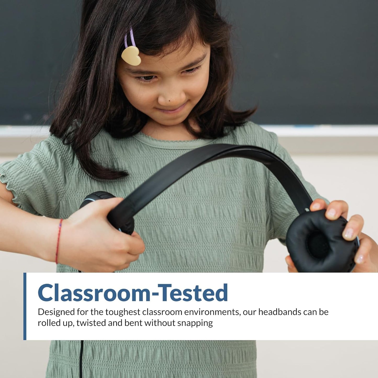 Cyber Acoustics USB Stereo Headset (AC-5008-80) – Durable, Crisp, and Clear Communication in Classrooms and at Home - 80 Pack