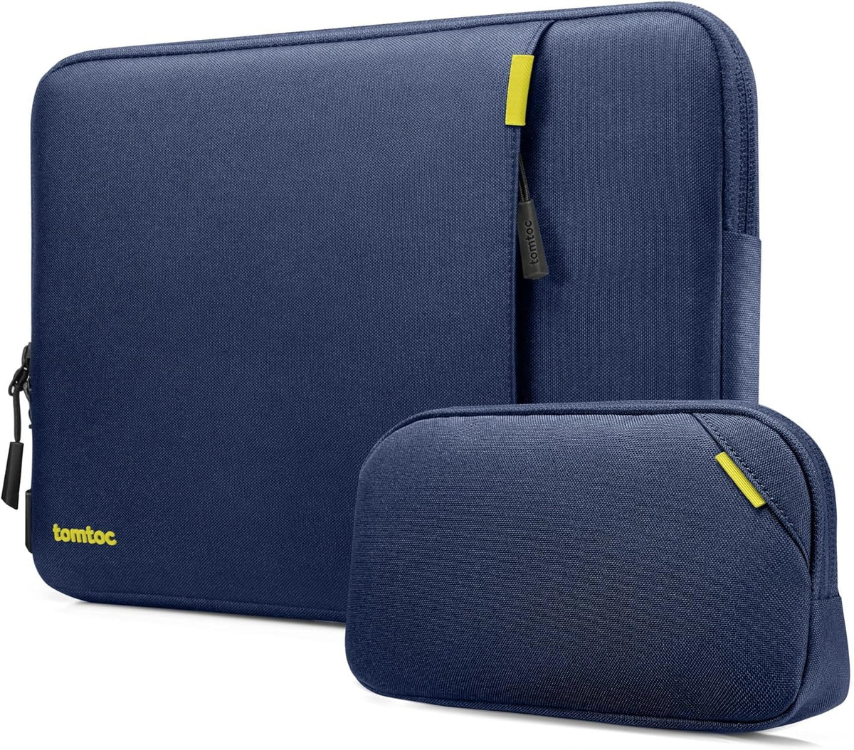 tomtoc 360 Protective Laptop Sleeve Set for 15-inch MacBook Air M4/A3241 2025, M3/A3114 M2/A2941, 15-inch MacBook Pro A1990 A1707, Dell XPS 15 Plus, Water-Resistant Laptop Case with Accessory Pouch