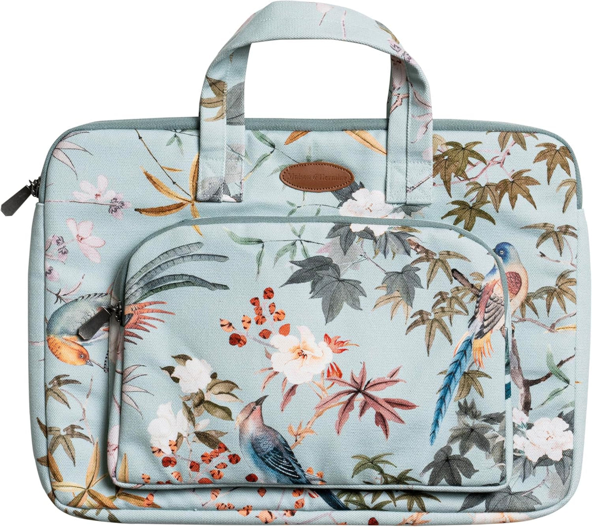 Maison d'Hermine Laptop bag with front pocket Stain and water repellent Cotton canvas