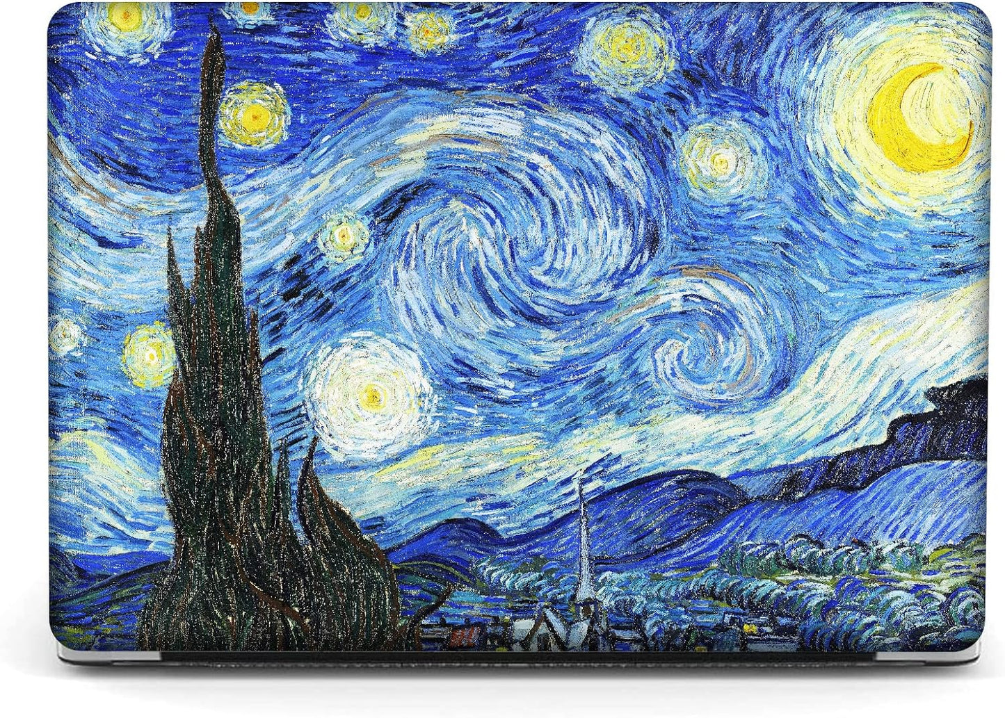 Compatible with MacBook Pro 13 inch Art Case Skin, 2022, 2021, 2020-2016 Release A1706/A1989/A2159 Cover Hard Shell with Keyboard Cover & Screen Protector (The Starry Night by Vincent Van Gogh)