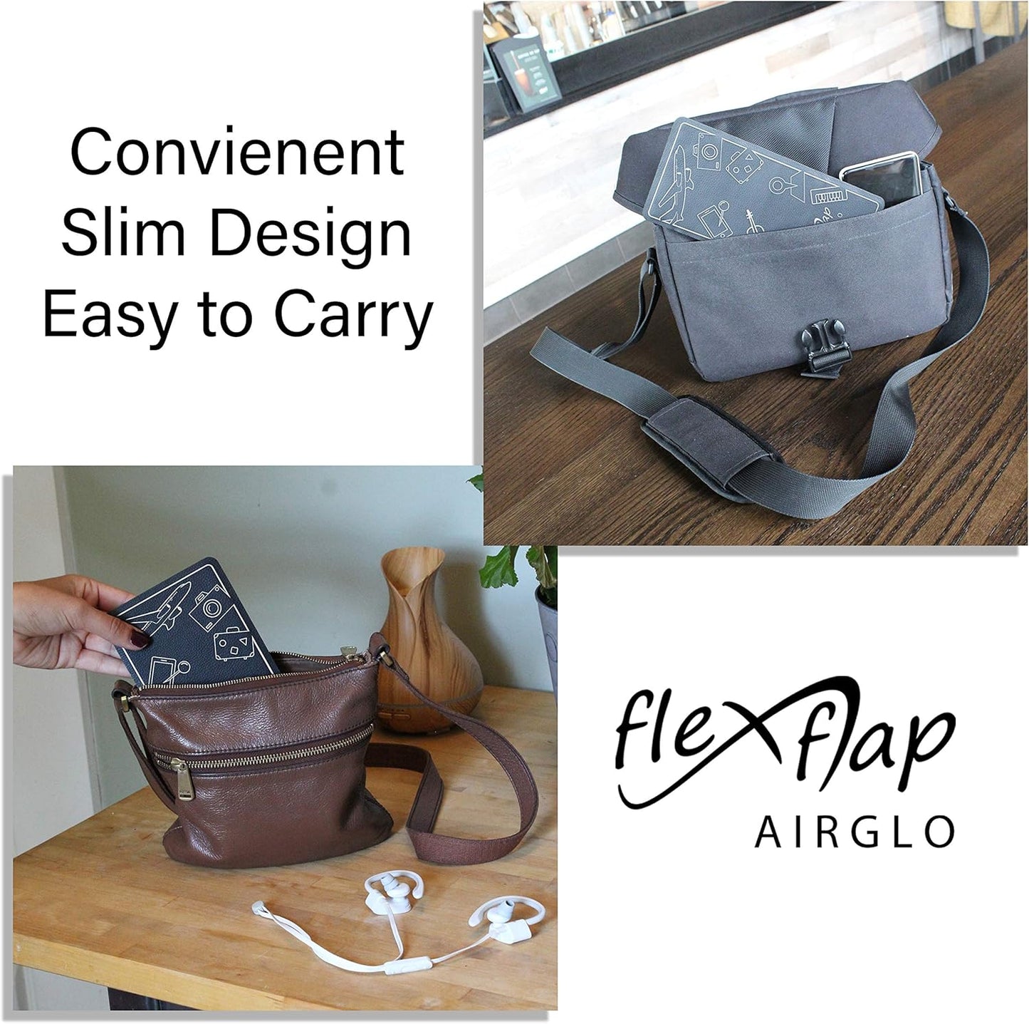 Airplane Travel Essentials for Flying Flex Flap Cell Phone Holder & Flexible Tablet Stand for Desk, Bed, Treadmill, Home & in-Flight Airplane Travel Accessories - Travel Must Haves Cool Gadgets